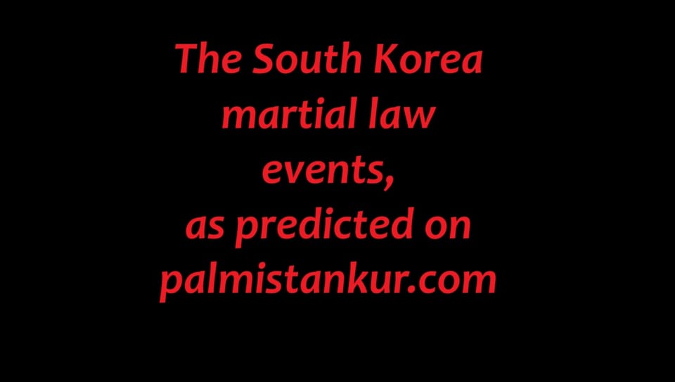 The chain of events following the imposition of martial law in South Korea